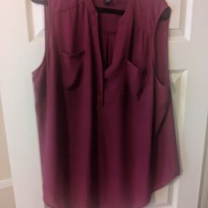 Dark pink Harper tank top